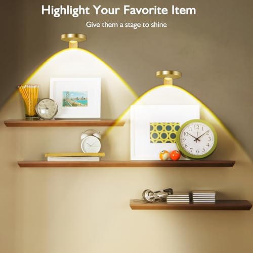 Cambk CK0033A1 Rechargeable Picture Lights For Wall, 3Pcs Wireless Poster Light For Art Display With Remote, Over Paintings Lighting For Portrait/Photo/Sculpture/Frame/Home Decor thumb #3
