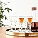 Lorren Home Trends Crystal Melodia Collection Liquor Glass Set (Pack of 6)