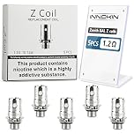 Innokin Zenith Z Coils, KAL 1.2ohm, Works with All Zenith Tanks, Adept Zlide, CoolFIre Mini Zenith D22, Pack of 5, 2ml UK, No Nicotine