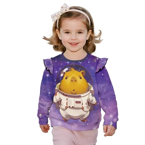 Girls Sweatshirts Long Sleeve Pullover Crewneck Tops Shirts3