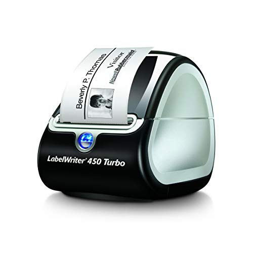 DYMO LabelWriter 450 Turbo Direct Thermal 600 x 300DPI Black,Silver Label Printer
