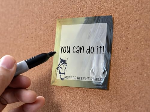 Notes adhésives chevaux pour ne plus rien oublier | Pack de 12 jolis blocs-notes de bureau - 3