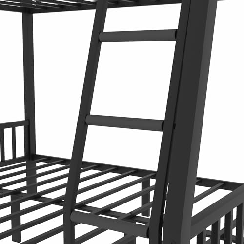 Miscoos 03-FXQB Full Xl Over Queen Bunk Beds For Adults, Heavy-Duty Metal Bunk Bed Frame thumb #5