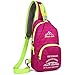 Hochwertiger Rucksack Personalisierte benutzerdefinierte Name Sling Tasche kleine Wanderung Pack männer faltbar Nylon leichte wasserdicht Klapptasche (Color : Pink, Size : One Size)