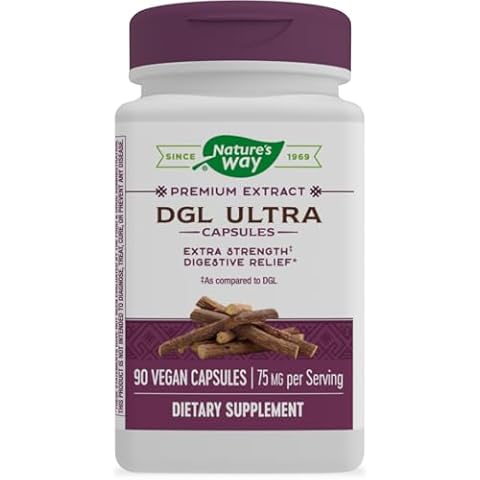 Nature's Way DGL Ultra Extra Strength Digestive Relief, 90 Capsules Cover