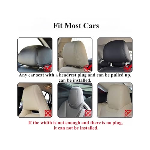 Almohada para cuello ajustable para soporte de asiento de auto miniatura 6