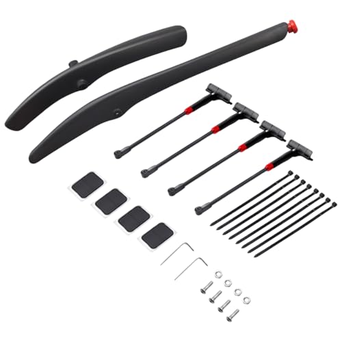 Carcasa dura de guardabarros ligero con luz ajustable para ciclismo de ruta