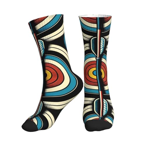 Augenstern Unisex Crew Sport Socks Archery-Target Outdoor Recreation Socks