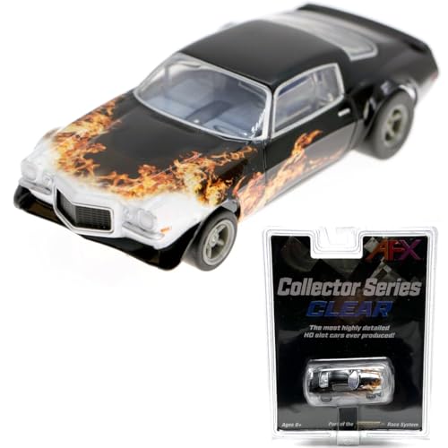 AFX Camaro 1970 Wildfire HO Escala Negro/Amarillo/Naranja miniatura 1