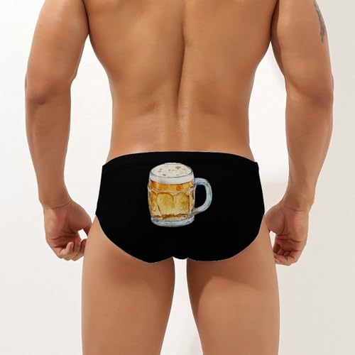 Glass Beer Mug Men's Swimsuit Bikini Briefs Swim Underwear Stretchy Swimwear3