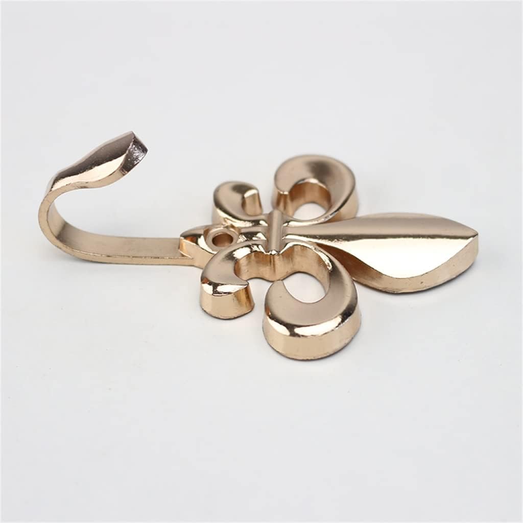 2pcs Home Kitchen Hook Wall Key Holder Mount Metal Hook(Black)