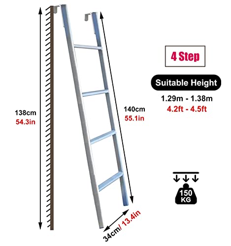 Échelle de lit superposé sécurisée pour éviter les chutes dans la chambre et le camping-car