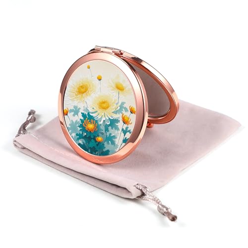 Dynippy Compact Mirror Rose Gold Makeup Mirror Folding Mini...