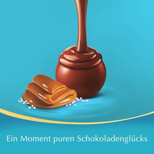 Lindt LINDOR Schokoladen Kugeln Salted Caramel | 1 kg Beutel, wiederverschließbar| 78 Schokoladen Kugeln | Milch-Schokolade mit einer Füllung aus Salz-Karamell | Großpackung, Pralinen-Geschenk