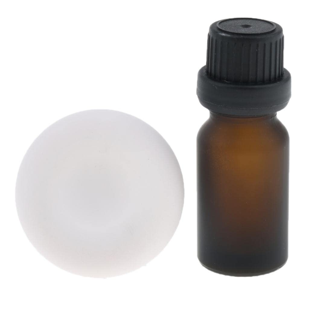 JAZZY PEARLS Diatomite Earth Car Air Freshener Essential Oils Diffuser with Bottle Light Pink