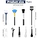 Small Cleaning Brush Set, 9Pcs Cleaning Brushes Small Spaces for Electronics Tiny Objects Mini Crevice Tight Spaces Jewelry (Black)