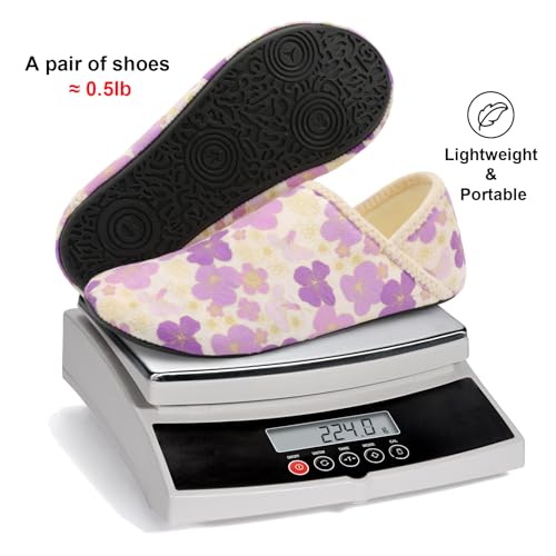 Image of Fires Womens Mens Slippers with Rubber Sole Soft-Lightweight House Slipper Socks Around House Shoes Non Slip Indoor /Outdoor