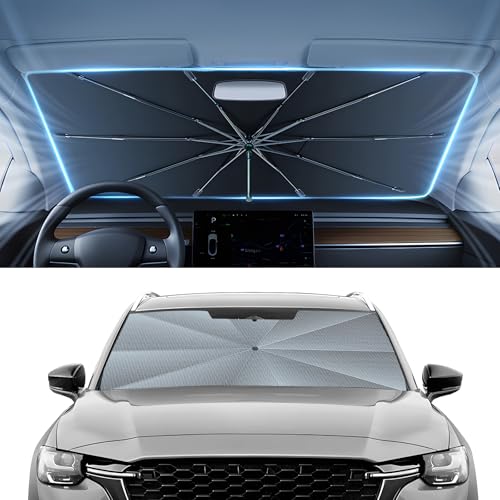 Autorder Windshield Sun Shade Umbrella for 2016-2025 Mazda CX-9 CX9 Accessories,Upgraded Ice Crystal...