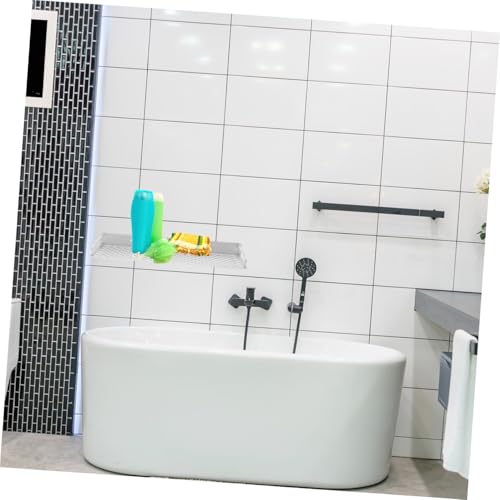 Estante de ducha antioxidante de aluminio espacial para baño 6