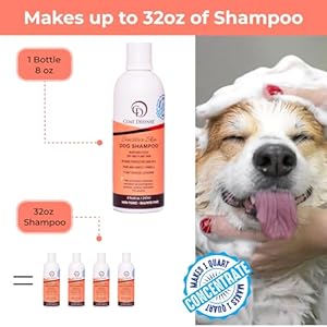COAT DEFENSE Sensitive Dogs Shampoo | Made in USA | All-Natural Hypoallergenic - Soothes and Relieves Itchy & Dry Skin | 8 Ounces Concentrated Makes 32 Ounces COAT DEFENSE Sensitive Dogs Shampoo Made in USA All Natural Hypoallergenic Soothes and Relieves Itchy Dry Skin 8 Ounces Concentrated Makes 32 Ounces