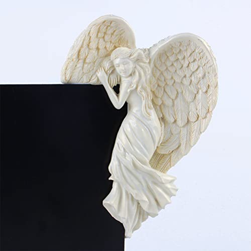 Estatua de Ángel para Marco de Puerta en Resina Vintage miniatura 3