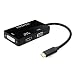 Produktbild YIWENTEC Multiport USB-C 3.1 (Thunderbolt 3 Kompatibel) zu HDMI DVI VGA Kabel Konverter Adapter für 2017 Macbook