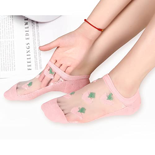 Image of Benefeet Sox Sheer No Show Socks Women Girls Cute Thin Mesh Low Cut Liner Socks for Loafers Boat Shoes