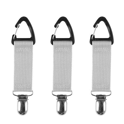 idqwsswt Clips para sombreros de viaje de 3 piezas, vacaciones y artículos esenciales. Espacio. Mujeres y familia, Gris, Talla única