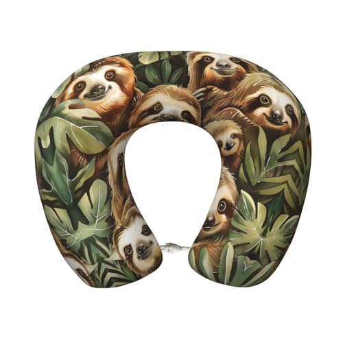 Almohada de espuma viscoelástica cuello U portátil