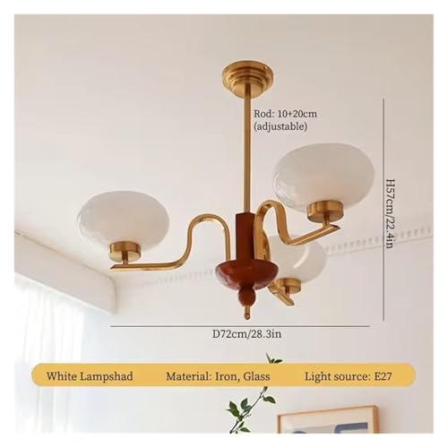 Lampe suspendue design crème pour une chambre cocooning