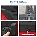 GOLPEW JL Metal Front Door Storage Pocket Box Door Net Pocket Replacement Side Insert Organizer Box Compatible with 2018-2023 Jeep Wrangler JL Accessories JLU & Gladiator JT (Black)