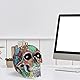 Tuzsocr Skulptur Totenkopf im Tag der Toten, Totenkopf-Statue mit Blütenblättern, Halloween-Ornamente aus Kunstharz,Tag der Toten Schädel,Bemalte Schädel-Ornamente für Zuhause, Esstisch, Wohnzimmer