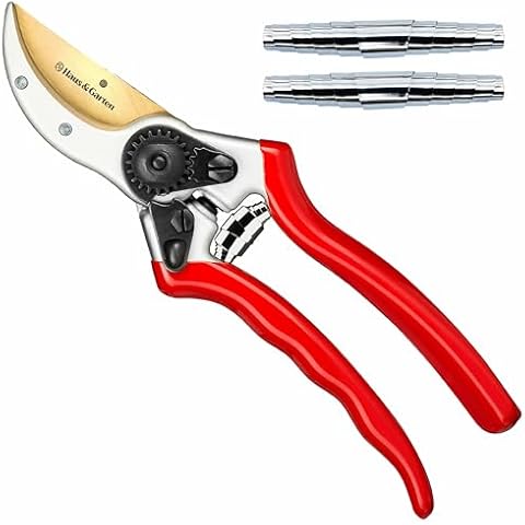 Haus & Garten ClassicPRO Titanium Bypass Pruning Shears and Replacement Springs Bundle Cover