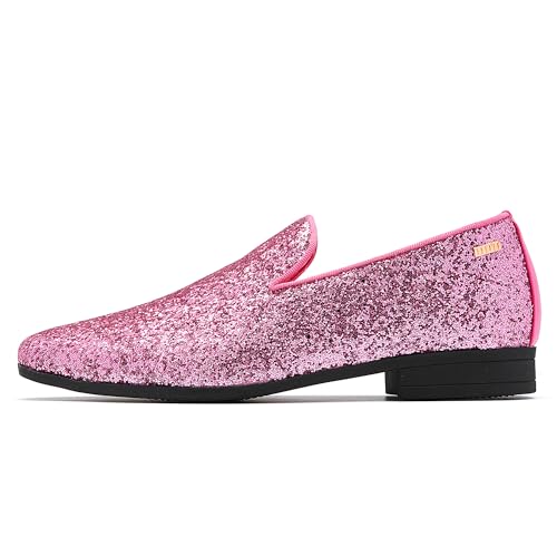 Image of UUBARIS Mens Dress Loafers Tuxedo Suit Slip on Shoes