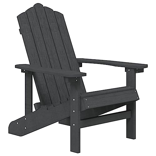 Fauteuil d'extérieur Adirondack en PEHD haute densité anthracite