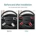 AIRSPEED for Chrysler 300 300C 2005 2006 2007 2008 2009 2010 Car Center Console Steering Wheel Decorative Cover Carbon Fiber Interior Trim, Red, with Button
