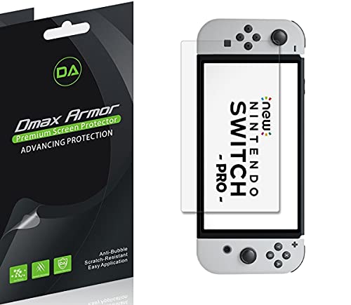 (3 Pack) Dmax Armor Designed for Nintendo Switch OLED 2021 Screen Protector, Anti Bubble High Definition Clear Shield (3 Pack) Dmax Armor Designed for Nintendo Switch OLED 2021 Screen Protector, Anti Bubble High Definition Clear Shield