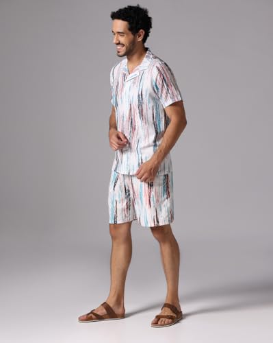 Image of DHRUVI TRENDZ Men Lycra Co-Ord Set