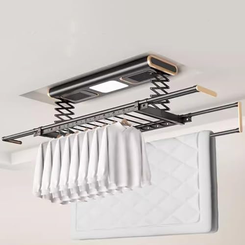Suszarka sufitowa, na ścianę i sufit, aluminiowa, elektryczna suszarka na pranie, sterowanie automatyczne podnoszenie, wieszak na ubrania na balkon, do gospodarstwa domowego, Top Mou
