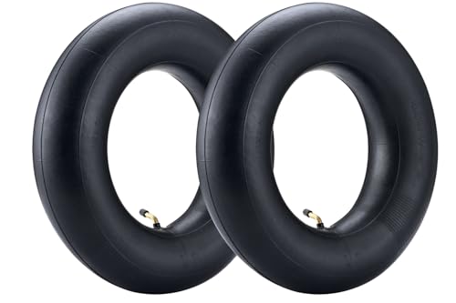 fastvert 4.80-8/4.00-8 Lot de 2 chambres à air robustes avec tige de valve coudée TR-87 – Convient pour brouettes, remorques utilitaires, chariots de jardin, équipements de pelouse, diables et plus