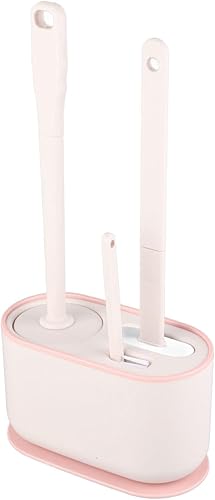 Miniatura 9 de Juego de escobillas de inodoro, accesorios de baño, limpiadores de inodoro, limpieza profunda, juego de cepillos de inodoro colgantes