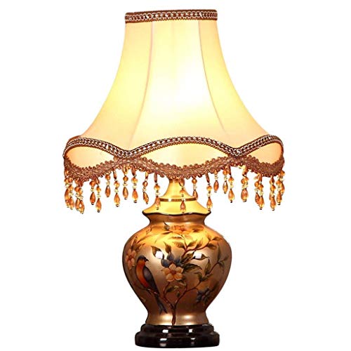 CZWYF Lampe en céramique Chambre Lampe de Chevet Rétro Salon étude Lampe décorative Lampe de Bureau Kaki