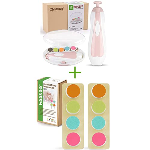 Image of haakaa Baby Nail Trimmer and Replacement Pads - Assorted - 8pc
