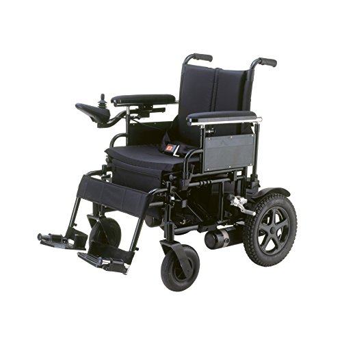 Drive Medical Cirrus Plus Folding Power Wheelchair with Footrest and Batteries, Black, 20'