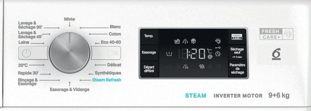 Lave-linge Séchant 9/5kg 1400 Tours/min - FFWDB964489BVFR