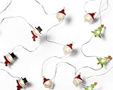  LED Micro-Lichterkette  Schneemann  Silberdraht  1,9 m  20 Lichter