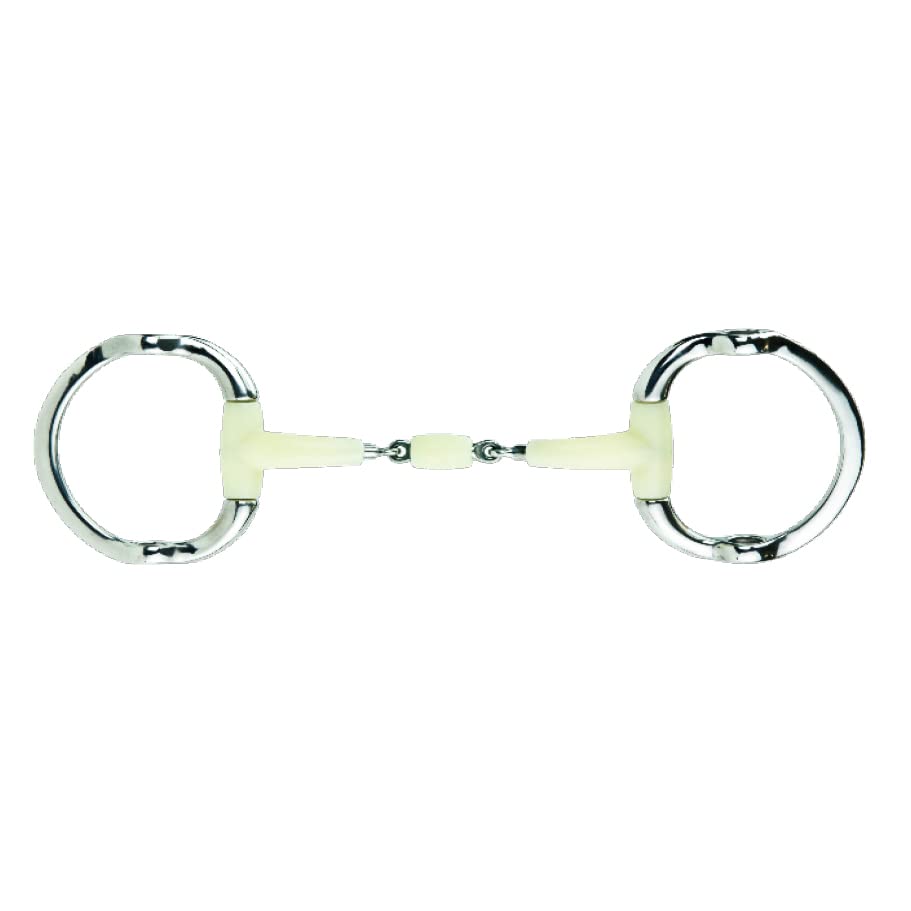 Embout De Filet Happy Mouth Pour Cheval - Barre Droite 4 Anneaux HB2450 - 14,5 Cm - Neuf Avec étiquettes