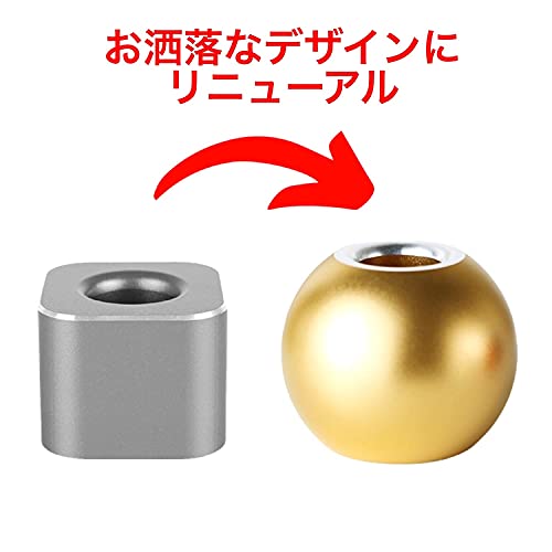 TAKES ペンスタンド ペン立て 1本用 おしゃれ ぺんたて 便利 プレゼント アルミ合金製 (ブラック1個) 5枚目