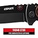 COAST® FX411 Frame Lock Folding Knife 4-Inch Blade, Wood,Stainless Steel