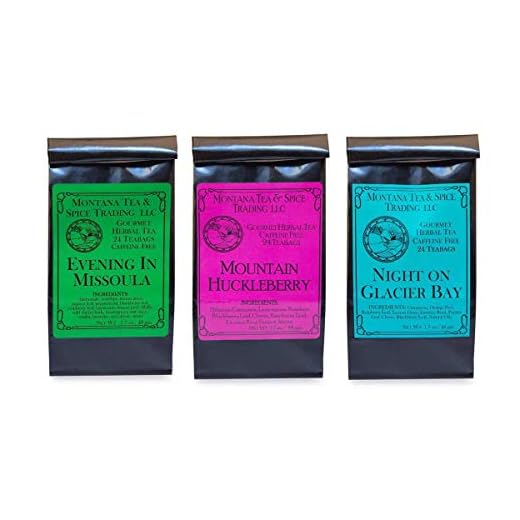 Evening in Missoula Tea Combo Pack - Evening in Missoula, Mountain Huckleberry, and Night on Glacier Bay